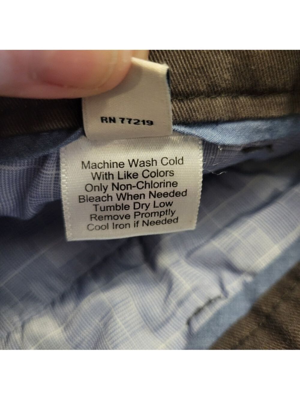 Joseph Abboud Dark Gray Chinos 32x32, But The Length Is 25.5in - Picture 5 of 5